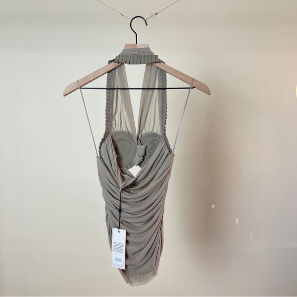 NWT Bec & Bridge Wave Crush Halter Top in Taupe - Picture 12 of 12